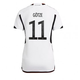 Camisetas Alemania Mario Gotze 11 Primera Copa Mundial 2022 - Mujer